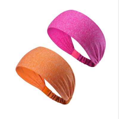 China Yoga Elastic Headband Fashion Anti-Slip Headband Sports Lightweight Headband For Women for sale