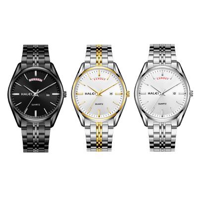 China Automatic ultra-thin waterproof fashion factory date brand luxurious quartz watches for couples for sale