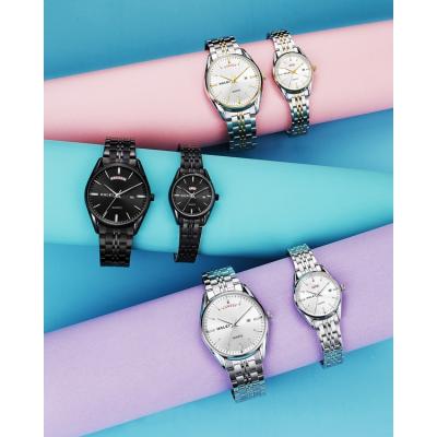 China Fashion Automatic Simple Chinese Classical Alloy Low Price Manufacturer Direct Selling Date Couples Quartz Waterproof Watches for sale