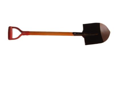 China Shovel Black And Sliver Africa Somalia Dubai Saudi Arabia S503D S503L Agriculture Painted Yellow Handle Shovel Red Handle D Handle Long Shovel for sale