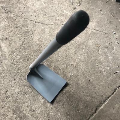 China Agriculture Stone Handle Shovel 1.9kg 2kg Nepal Market Stone Handle Powder Coating Steel Hoe Black Gray Handle Shovel Made in Tangshan China for sale