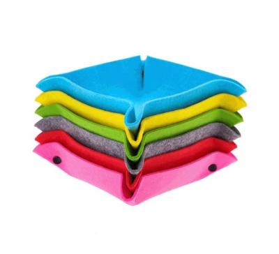 China Viable Puzzle Sorting Trays Felt Folding Tray Button Style Puzzle Accessories Square Puzzle Piece Sorter for sale