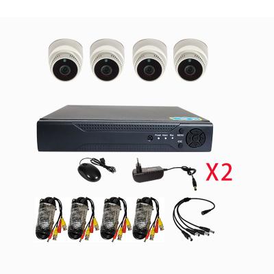 China 4ch NIGHT VISION CCTV Camera System IR night vision ahd dome camera dvr kit for indoor for sale