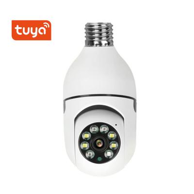 China Cheapest human motion Tuya E27 wifi led ceiling light bulb camera cctv security 360 degree home ip camera smart wireless for sale