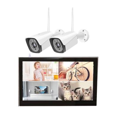 China NIGHT VISION 8ch 3MP wifi security camera kit 10.1inch touch screen lcd display NVR IP camera system wireless for sale