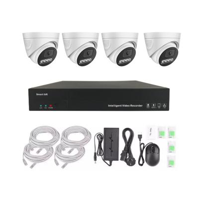 China NIGHT VISION 4 Channel 2MP IP CCTV Security Dome Camera Systems Waterproof POE NVR Kit for sale