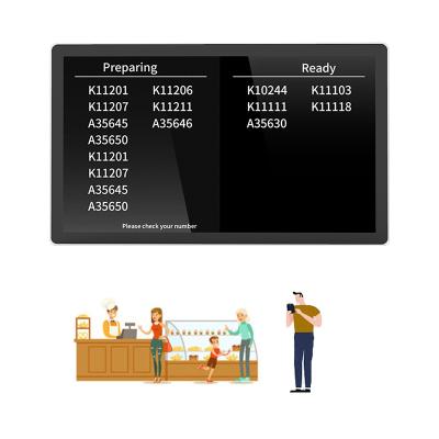China Menu Digital Display Screen Restaurant Hanging Digital Menu Board Displayer LCD Digital Menu Board for sale