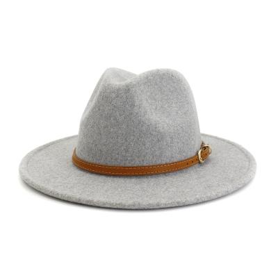 China Wholesale High Quality Fashion Winter Vintage Women's Fedora Caps Female Wool Felt Wool Hats Plush for sale