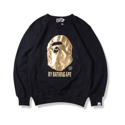 China 2022 new Anti-wrinkle BAPE style sweatshirt monkey man initials print round neck pullover cotton terry sleeve fashion sweatshirt for sale