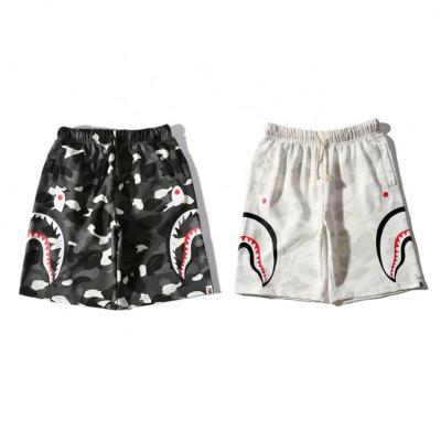 China China Factory Bape Shark Beach Length Unisex Couples Short Medium QUICK DRY Bright Spots Casual Shorts for sale