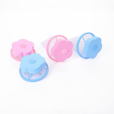 China Home Use Washing Machine Fiber Filter Bag Laundry Mesh Hair Catcher Floating Ball Pouch for sale