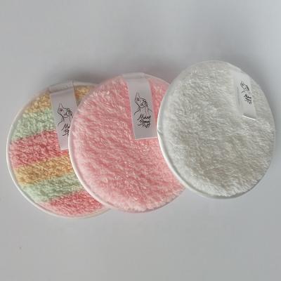 China Most Popular Shaped Lazy Makeup Remover Fiber Cotton Reusable Makeup Cleansing Pads for sale