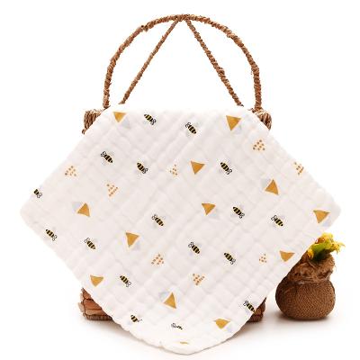 China Sustainable Baby Soft Comfortable Bamboo Washcloths Small Square Cotton Towel for sale