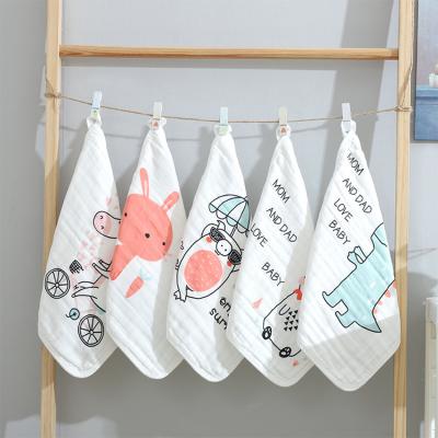 China 2 Layer Child Safe Soft Absorbent Bamboo Towel Natural Baby Towel For Sensitive Skin Baby for sale