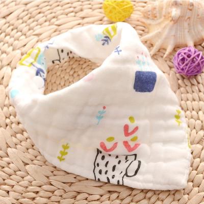 China Saliva Free Towel Triangle Baby Toddler Baby Toddler BPA Cotton Super Soft Absorbent Baby Bib for sale