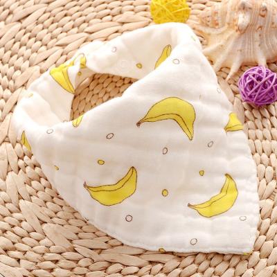 China BPA Free Organic Soft Cotton Turban Baby Bib 100% Baby Drooling Bib for sale