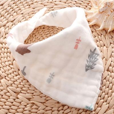 China Cheapest BPA Free Wholesale Baby Bib Towel Saliva Organic Cotton Baby Triangle for sale