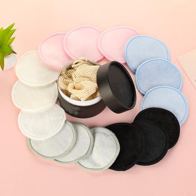 China Best Quality Bamboo Round Bamboo Reusable Makeup Remover Pad Washable Cotton Facial Cleansing Pad With Laundry Bag for sale