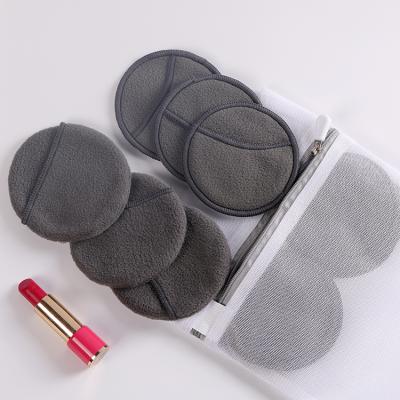 China Soft Round Bamboo Charcoal Cotton Facial Cleansing Massage Cleansing Washable Cotton Pads 8cm/customizable for sale