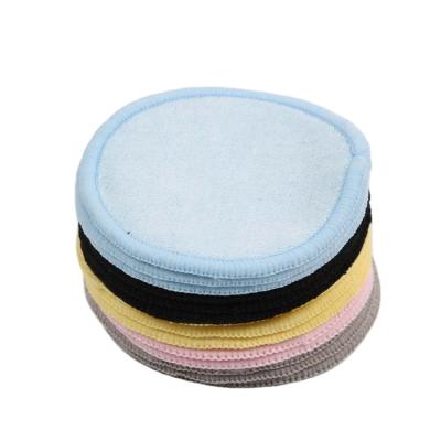 China Reusable Organic Cotton Pads Cosmetic Facial 2 Layer Round Bamboo Cotton Pad Reusable, Reusable Makeup Remover Pads 8cm/customizable for sale