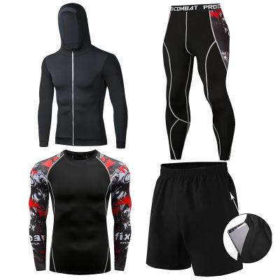 China Breathable Custom Long Sleeve 4 Piece Fitness Wear Bike Cycling Cycling Riding Jackets for sale