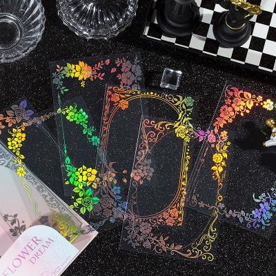 China DIY Decorative Transparent Waterproof Card Sticker Card Sticker YUXIAN Laser Sticker YUXIAN Raw Material Sticker for sale