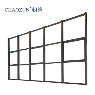 China Unitized Invisible Glass Modern Aluminum Curtain Wall Window Architecture Frame for sale