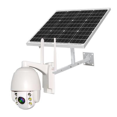 China Outdoor Wifi 4g 2mp Hd Ite IP Camera PAN-TILT Zoom CCTV Solar Battery Powered Cam Safe Video Surveillance With Pir for sale