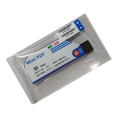 China Disposable Type Single Use PDF Temperature Data Logger EN12830 Comply Temperature Tape Recorder for sale