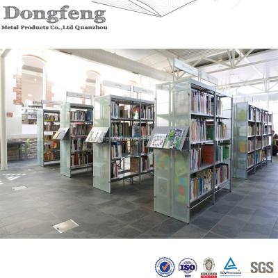 China University Library Rustproof Metal Steel Portable Book Shelves for sale