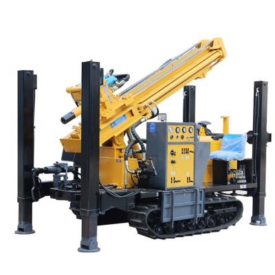 中国 Fully stocked 200 meters rubber crawler trailer mounted water well drilling rig for sale 販売のため