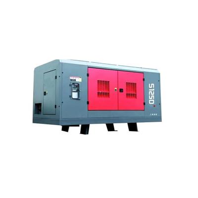 China Portable 30bar Diesel Screw Air Compressor Combustible Gas Diesel Power For Well Drilling for sale