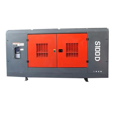 中国 Diesel Screw fixed Air Compressor Mining Compressor Air Cooled Stationary for Water Well Drilling 31 M3/min S100D 販売のため