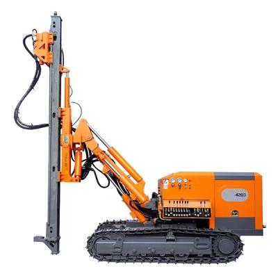 China Blasting Ground Hole and Rock DTH Mining Borehole Drill Rig Oil Cylinder Chain/3km/h for Quarry with Dust Collection Max.25m 30m Te koop