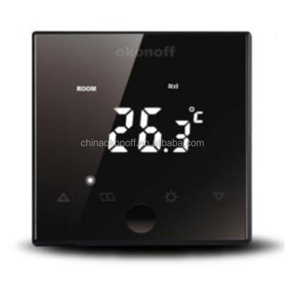 China Modern X7-T LCD Touch Screen 2 Pipe Air Conditioning Fan Coil Smart Programmable Room Thermostat for sale