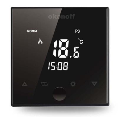 China Modern 16A Touch Screen Electric Floor Heating Room Thermostat for sale