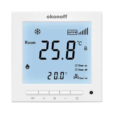 China Modern S602E 2 Pipe Air Conditioning Fan Coil Intelligent Digital Room Thermostat for sale