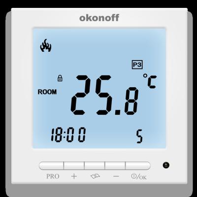 China S603PW 220V 3A LCD Display Floor Water Heating Room Modern Digital Programmable Smart Thermostat for sale