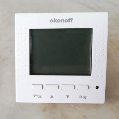 China Traditional Weekly Programmable Digital Fan Coil LCD Display Air Condition 4 Pipe Smart Room Thermostat for sale