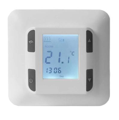 China 220V 16A Modern LCD Display Electric Radiant Floor Heating Room Smart Thermostat for sale