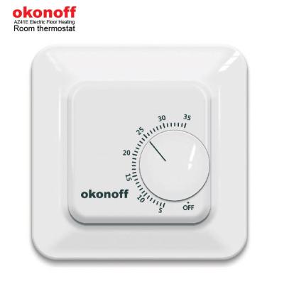 China Okonoff Traditional Non Programmable Rotary Mechanical Electric Floor Heating Room Thermostat for sale