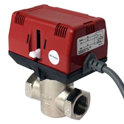 China 2 Way DN20 Air Condition HVAC 220v/110v Traditional Electric Motorized Valve Actuator for sale