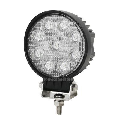 China Machinery Repair Shop Mini High Flux 27W 3.8 Inch LED Work Light With R10 Approved For Forklift Tractor Truck Harvester for sale