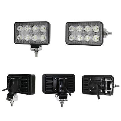 China Adjustable R10 Farms Rectangle And Swivel Brackets 48W LED Work Light For Agricultural Machinery for sale