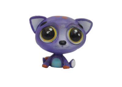 China Custom Plastic Cat Figures , Cute Big Eyes Plastic Toy Cats For Car Decoration for sale