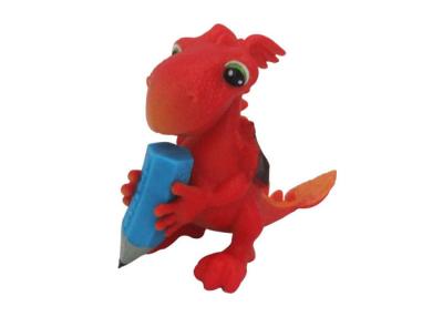 China 2.5 Inch Soft Cool Plastic Dinosaur Toys Big Mouth Cartoon Design For Kids Playing for sale