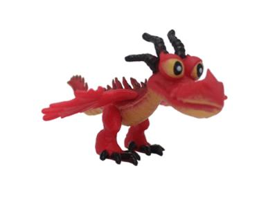 China Special Red Disney Plastic Figures , Eco - Friendly PVC Dragon Movie Toys For Kids for sale