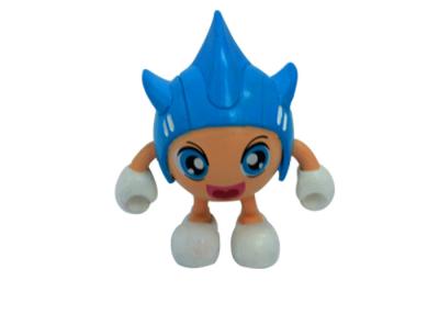 China Plastic Young Cartoon Small Action Figures Interchangeable Head Design 5 - 6 cm Height for sale