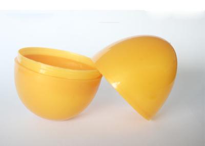 China Unbreakable 7cm Round Plastic Toy Capsules Big Surprise Egg For Children Playing for sale