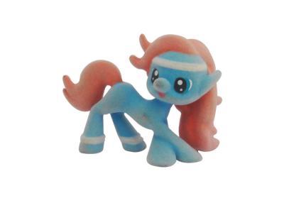 China 2 inch Male Little Plastic Pony Toys With Long Hair and Short Tail for sale